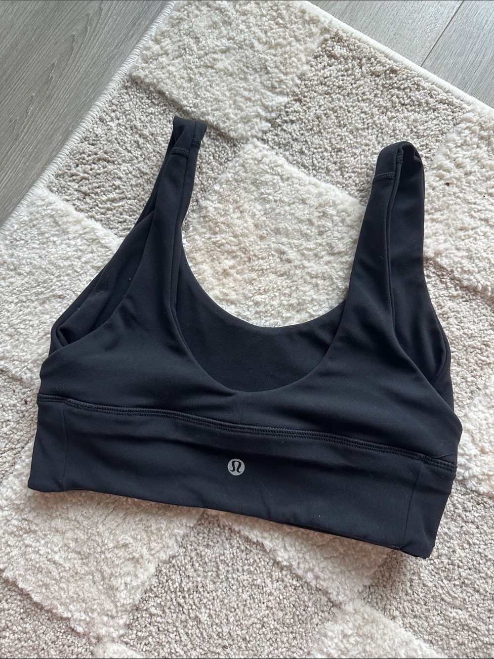 lululemon Reversible Black Scoop-Front Sports Bra
